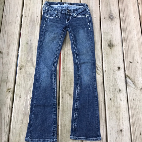 Premiere Denim by rue21 Denim - {Premiere Denim}•faded dark wash boot cut jeans 1